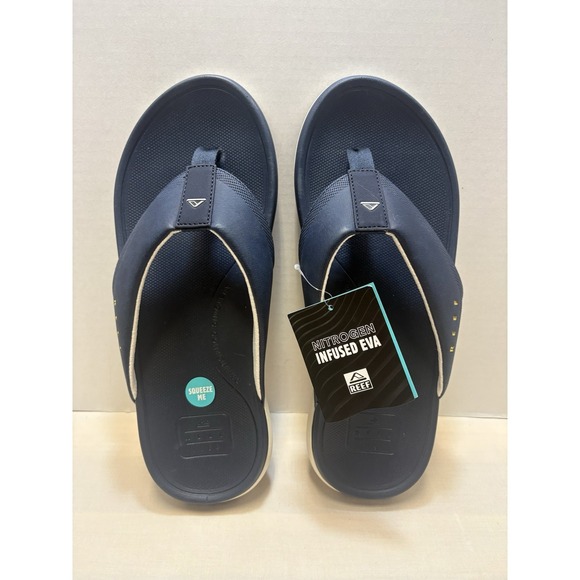 NEW REEF Cushion Norte Water Friendly Flip Flop Sandals Size 12 Navy Blue NWT main image 9